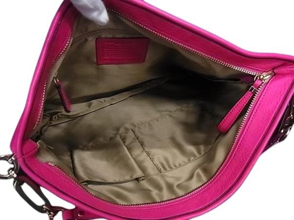 COACH コーチ ハンドバッグ マディソン ホーボー 27858 ピンク レザー レディース 2WAY 美品