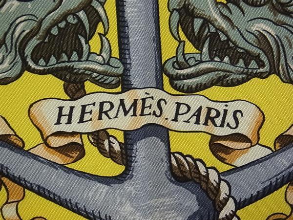 HERMES エルメス スカーフ カレ90 マルチカラー シルク100% レディース Pavois 船旗 美品