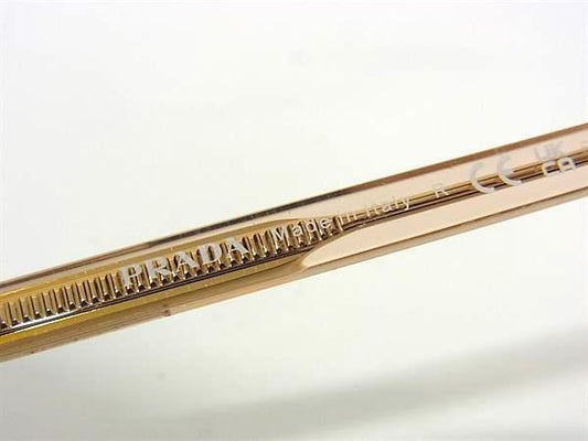 PRADA プラダ サングラス SPR A57 ゴールド クリアブラウン プラスチック ユニセックス 美品