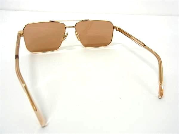 PRADA プラダ サングラス SPR A57 ゴールド クリアブラウン プラスチック ユニセックス 美品