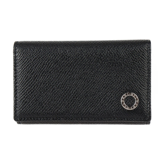 新品未使用展示品 BVLGARI ブルガリ ブルガリブルガリ マン キーケース 282234 グレインカーフレザー ブラック シルバー金具 三つ折り 6連