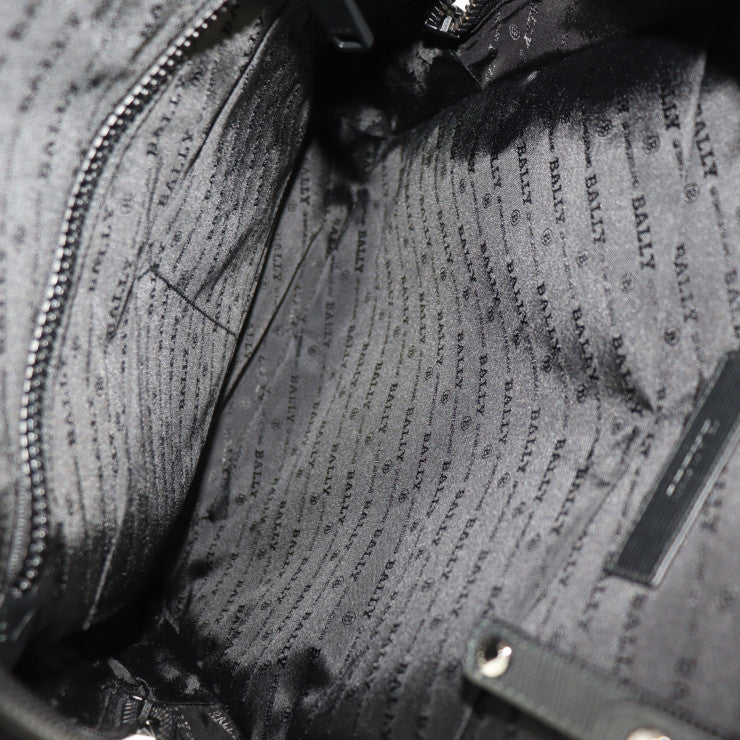 超美品 BALLY バリー SARKIS.PBB OFF SHORE リュック・デイパック 6235445 PVC レザー ブラック バックパック