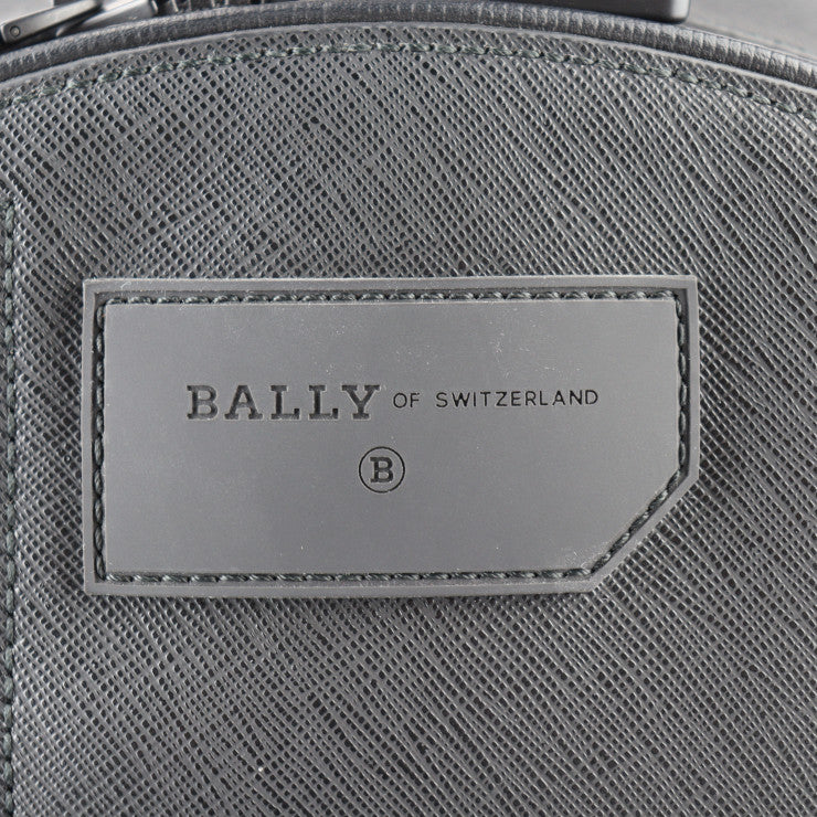 超美品 BALLY バリー SARKIS.PBB OFF SHORE リュック・デイパック 6235445 PVC レザー ブラック バックパック