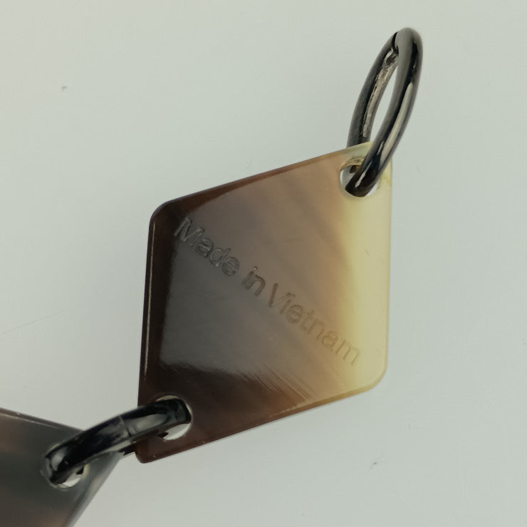 美品 HERMES エルメス DEVA ディーヴァ ネックレス - ブラウン系 ボルドー系 バッファローホーン レディース