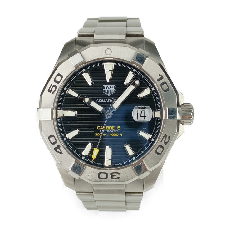 TAG Heuer タグ ホイヤー メンズ腕時計 アクアレーサー WAY2010.BA0927 シルバー ブラック ホワイト ステンレス メンズ 自動巻き キャリバー5