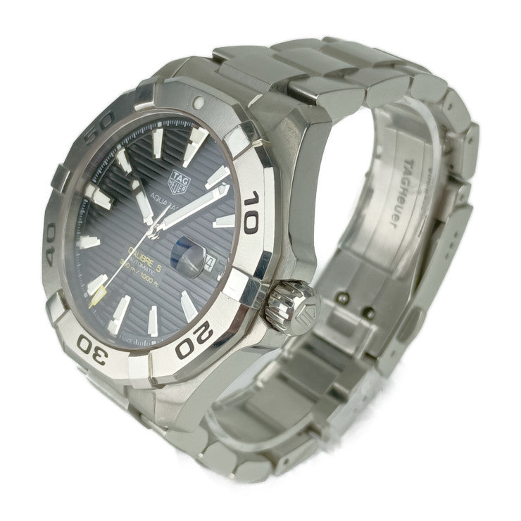 TAG Heuer タグ ホイヤー メンズ腕時計 アクアレーサー WAY2010.BA0927 シルバー ブラック ホワイト ステンレス メンズ 自動巻き キャリバー5