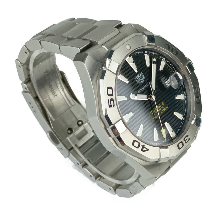 TAG Heuer タグ ホイヤー メンズ腕時計 アクアレーサー WAY2010.BA0927 シルバー ブラック ホワイト ステンレス メンズ 自動巻き キャリバー5