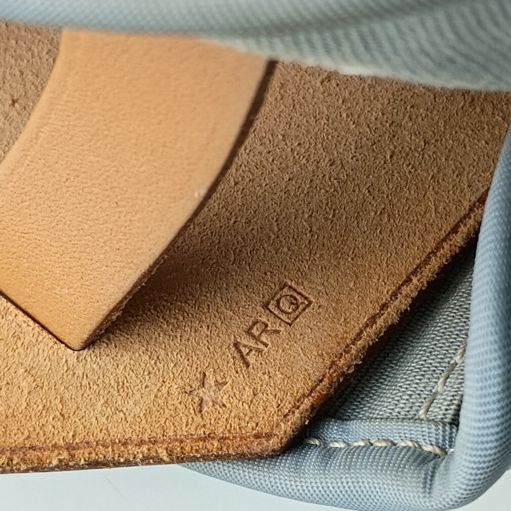 HERMES エルメス ハンドバッグ エールバッグ ジップPM - ライト ダスティ ブルー系 シルバー金具 トワルオフィシェ ヴァッシュハンター レディース 2WAY ショルダーバッグ □Q刻印