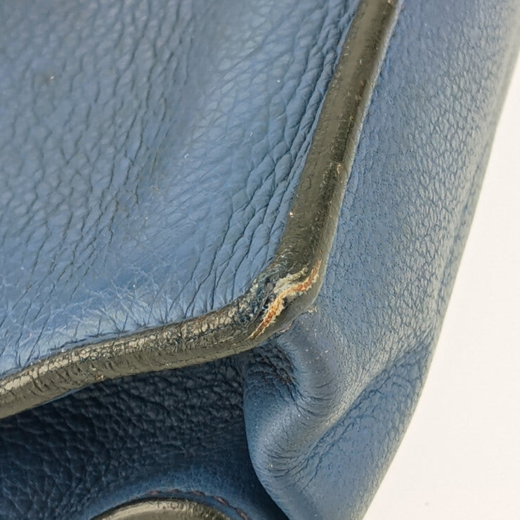 HERMES エルメス ビジネスバッグ サックアデペッシュ27 - ブルー系 シルバー金具 トリヨンクレマンス メンズ ハンドバッグ □Ｊ刻印