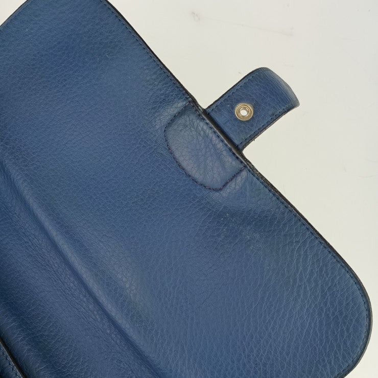 HERMES エルメス ビジネスバッグ サックアデペッシュ27 - ブルー系 シルバー金具 トリヨンクレマンス メンズ ハンドバッグ □Ｊ刻印