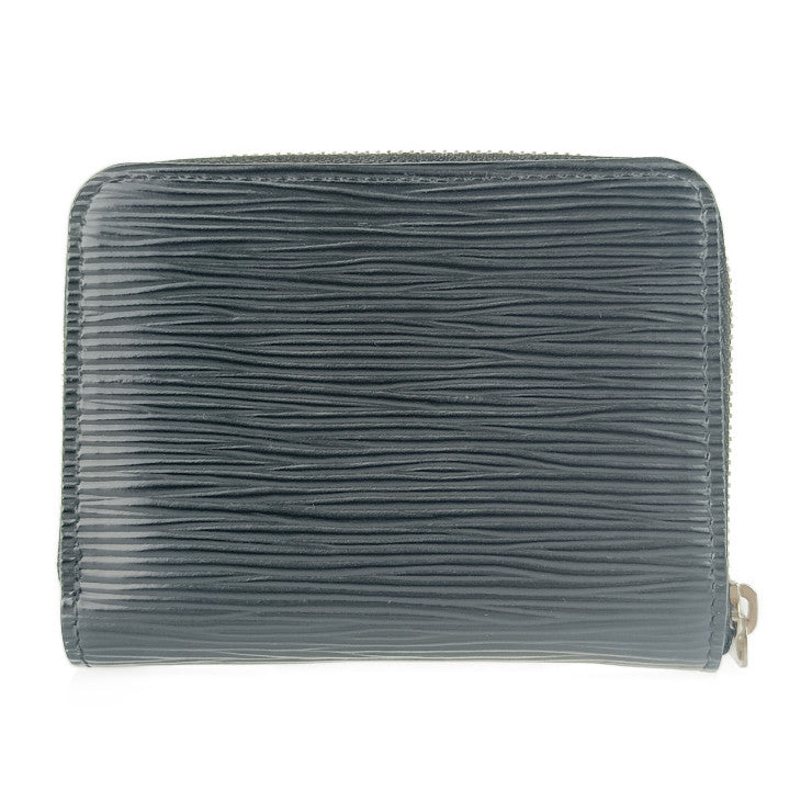 超美品 LOUIS VUITTON ルイ ヴィトン コインケース ジッピー コインパース M60152 ブラック シルバー金具 エピレザー ユニセックス ラウンドファスナー 小銭入れ