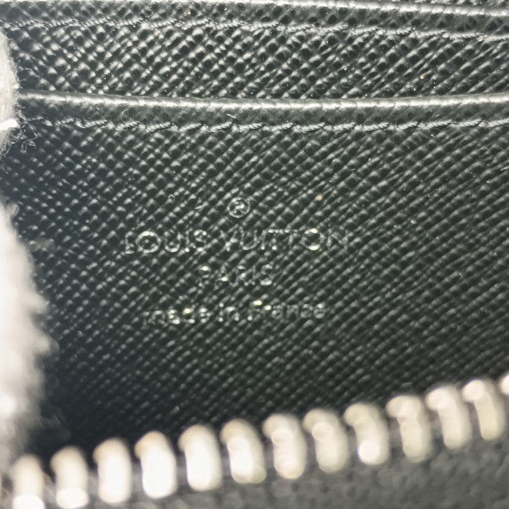 超美品 LOUIS VUITTON ルイ ヴィトン コインケース ジッピー コインパース M60152 ブラック シルバー金具 エピレザー ユニセックス ラウンドファスナー 小銭入れ