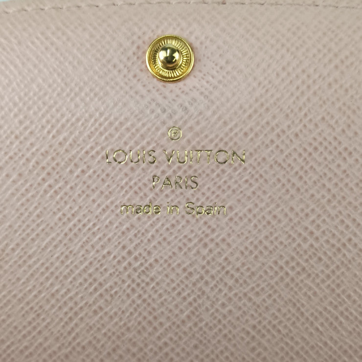 LOUIS VUITTON ルイヴィトン 長財布 モノグラム ポルトフォイユ エミリー M61289 ブラウン ピンク PVC レザー レディース ゴールド金具