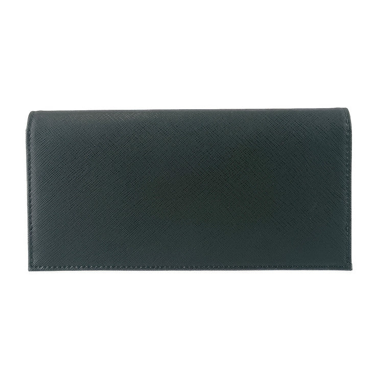 EMPORIO ARMANI エンポリオ アルマーニ 長財布 PORTA YEN WALLET Y4R170 Y731E ブラック ブルー リサイクルファイバー メンズ 二つ折り財布 新品未使用展示品