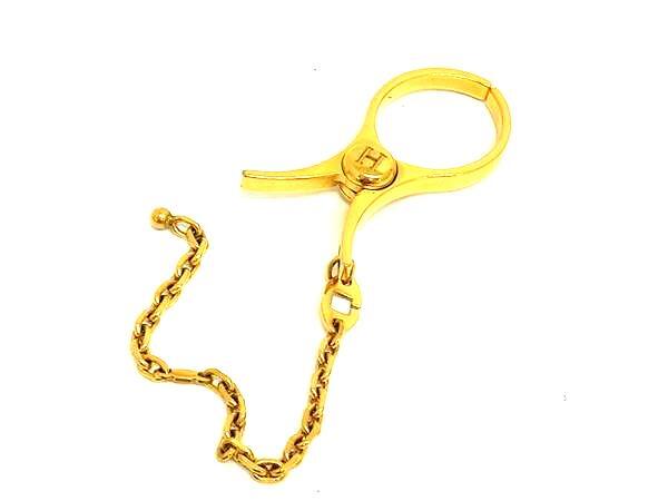 HERMES エルメス グローブホルダー フィルー - ゴールド メタル ユニセックス