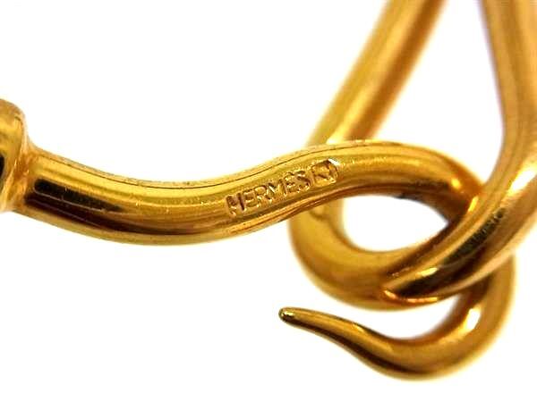 HERMES エルメス ブレスレット ジャンボ - グリーン系×ブラウン系 レザー ユニセックス 編み込み ゴールド金具 美品