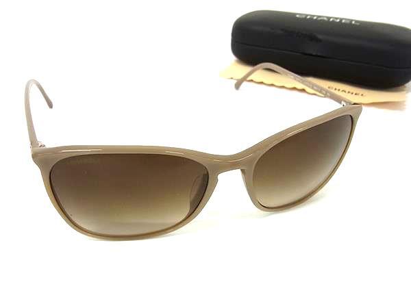 CHANEL シャネル アイウェア サングラス 5277-A グレージュ系 プラスチック レディース 58□17 140