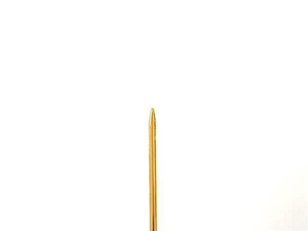 Christian Dior クリスチャンディオール ブローチ ピンブローチ - ゴールド メタル ラインストーン レディース 美品