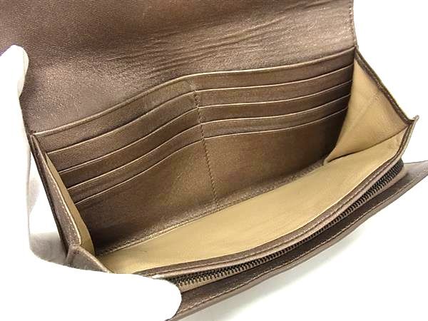 BOTTEGA VENETA ボッテガヴェネタ 長財布 イントレチャート コンチネンタルウォレット 150509 ブロンズ系 レザー ユニセックス