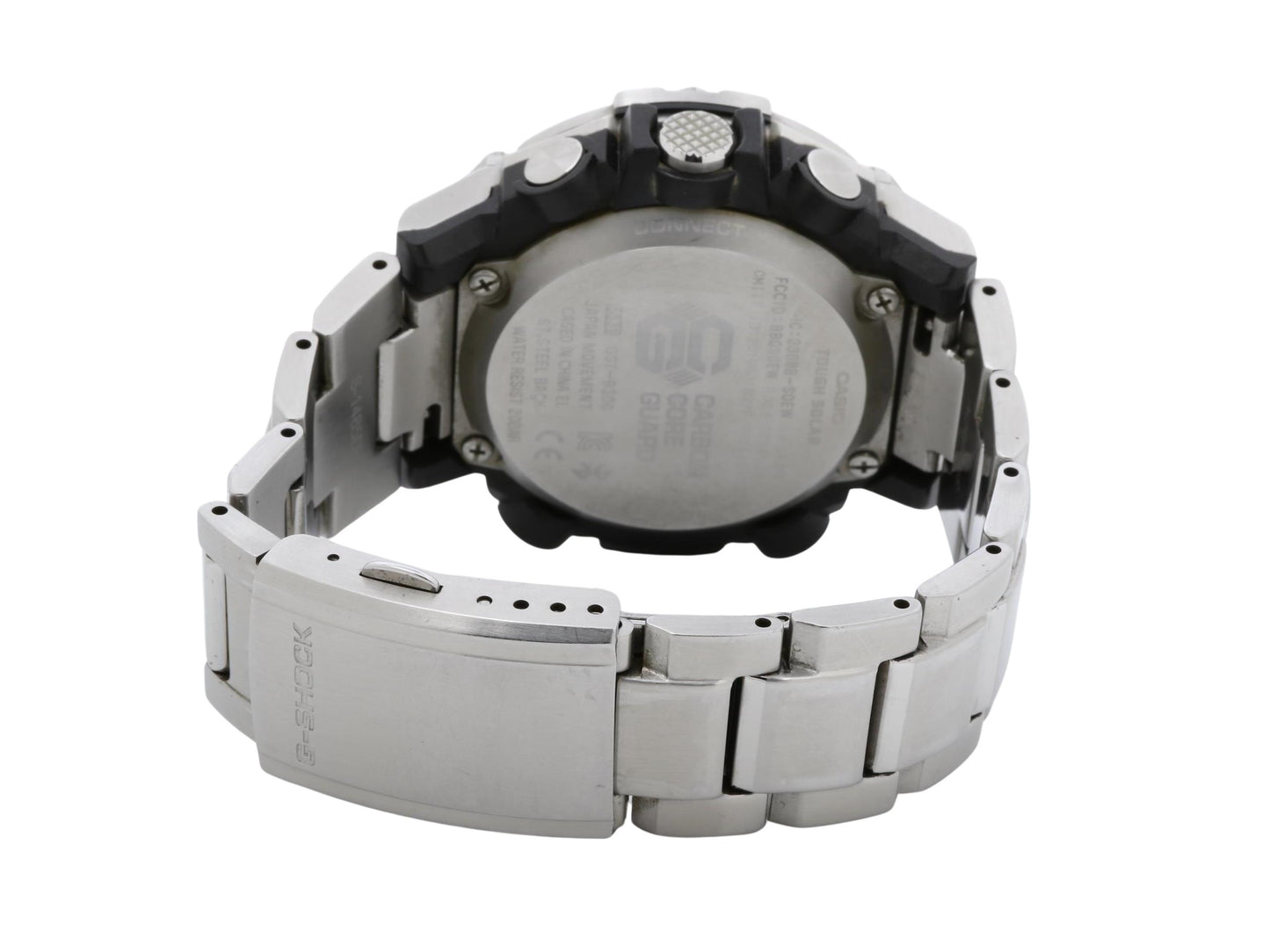 CASIO カシオ 腕時計 G-SHOCK G-STEEL GST-B300SD-1AJF シルバー ブラック文字盤 樹脂 ステンレス メンズ アナデジ ソーラー