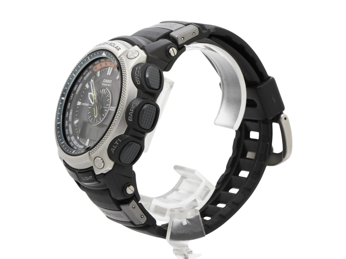 CASIO カシオ 腕時計 プロトレック PRW-5000-1ER シルバー ブラック 樹脂 ステンレス メンズ アナデジ ソーラー電波