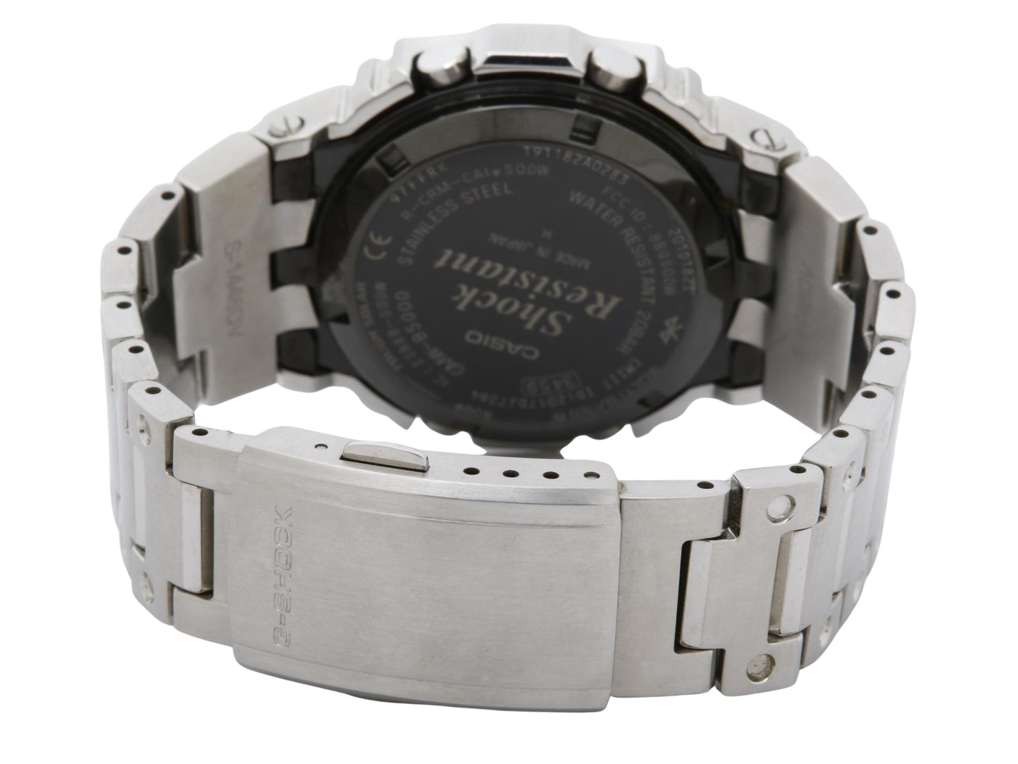 CASIO カシオ 腕時計 G-SHOCK フルメタル GMW-B5000D-1JF シルバー デジタル文字盤 ステンレス メンズ デジタル ソーラー電波 美品