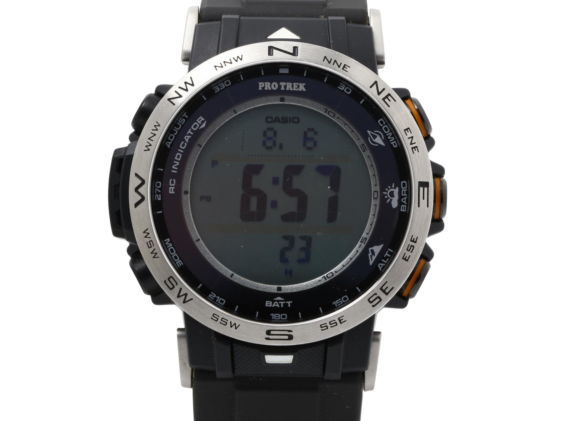 CASIO カシオ 腕時計 プロトレック クライマーライン PRW-30-1AJF シルバー ブラック デジタル文字盤 樹脂 ステンレス メンズ デジタル ソーラー電波