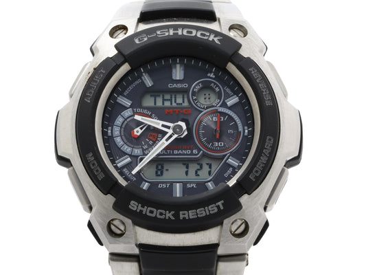 CASIO カシオ 腕時計 G-SHOCK MTG-1500-1AJF シルバー ブラック 樹脂 ステンレス メンズ アナデジ ソーラー電波