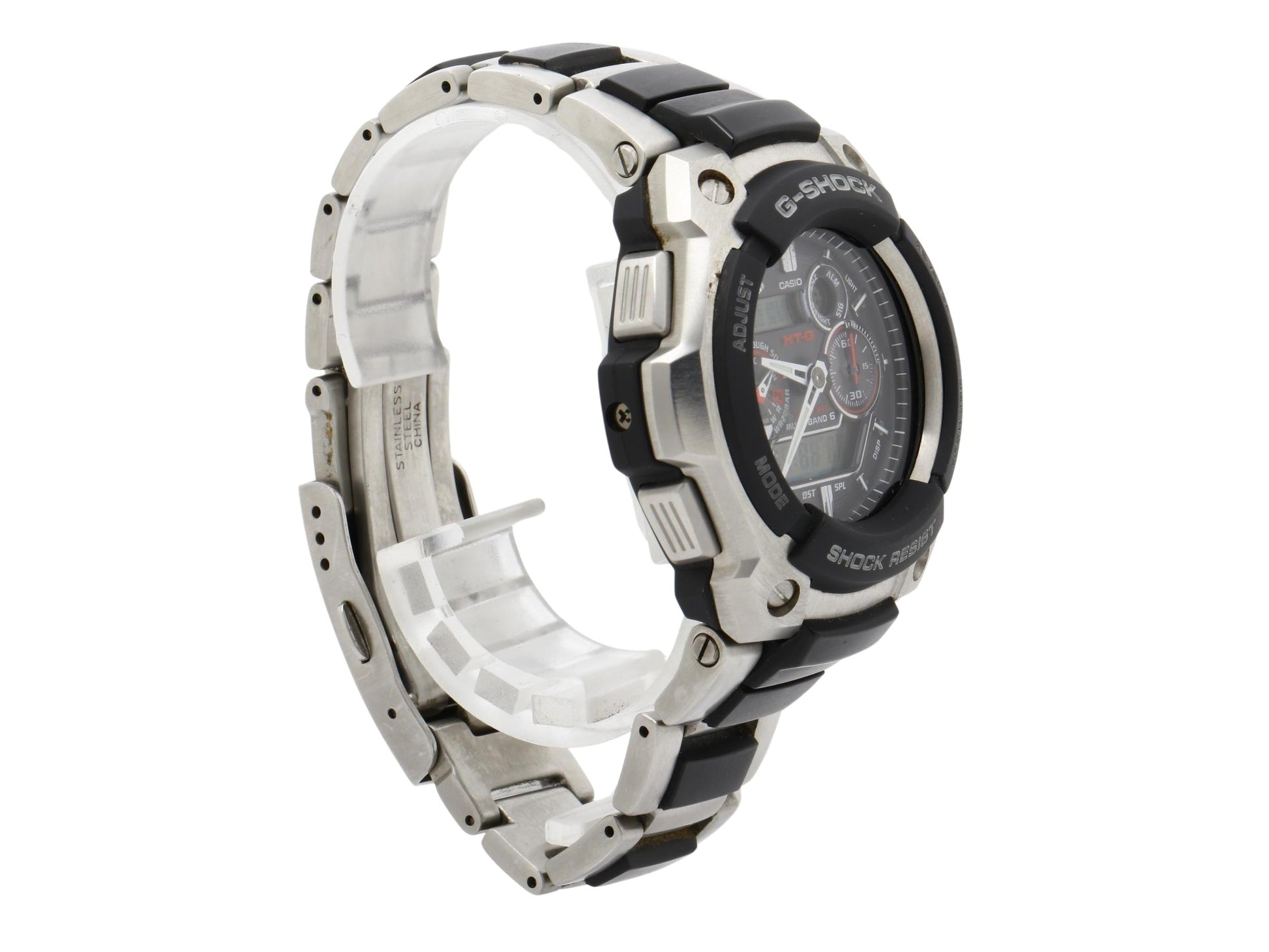 CASIO カシオ 腕時計 G-SHOCK MTG-1500-1AJF シルバー ブラック 樹脂 ステンレス メンズ アナデジ ソーラー電波