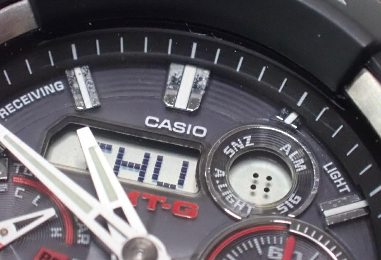 CASIO カシオ 腕時計 G-SHOCK MTG-1500-1AJF シルバー ブラック 樹脂 ステンレス メンズ アナデジ ソーラー電波