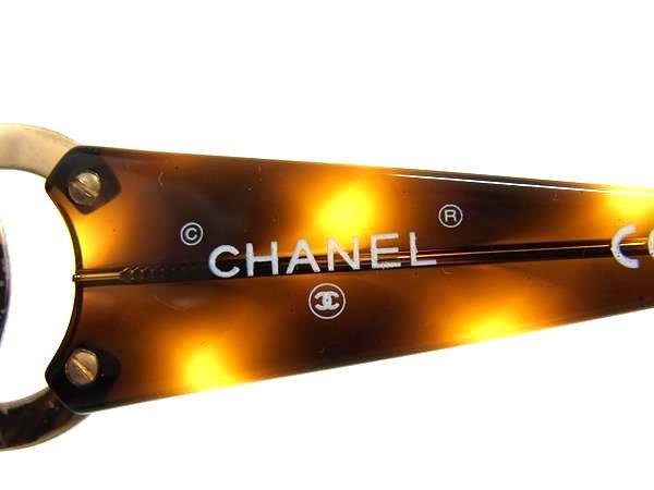 CHANEL シャネル サングラス ココマーク 02461 ブラウン プラスチック ユニセックス べっ甲調