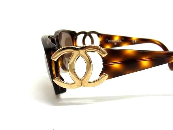 CHANEL シャネル サングラス ココマーク 02461 ブラウン プラスチック ユニセックス べっ甲調