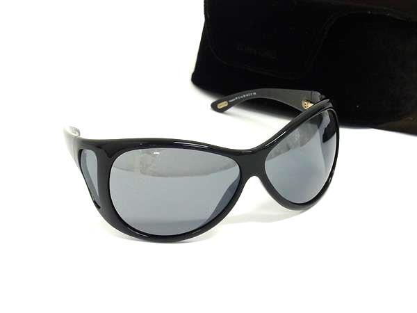 TOM FORD トムフォード サングラス Natasha TF 12 ブラック クリアグレー プラスチック ユニセックス 美品