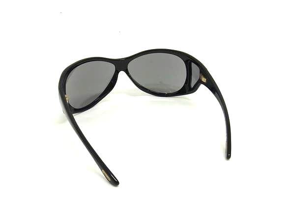 TOM FORD トムフォード サングラス Natasha TF 12 ブラック クリアグレー プラスチック ユニセックス 美品