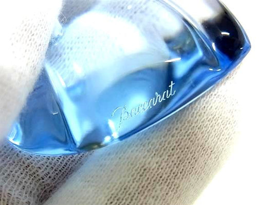 Baccarat バカラ ネックレス クリアブルー クリスタルガラス レディース ハート 新古未使用展示品