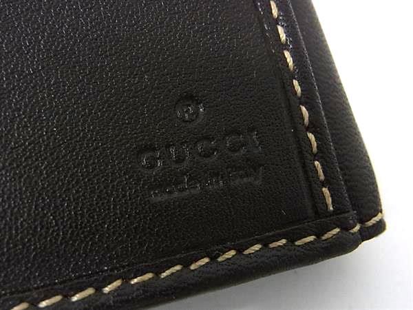 GUCCI グッチ 財布 GGキャンバス 203550 ブラウン キャンバス×レザー レディース ハート Wホック 二つ折り 長財布 ゴールド金具