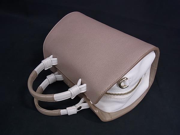 FURLA フルラ ハンドバッグ ヴィーナス ベージュ アイボリー レザー レディース 2WAY 美品