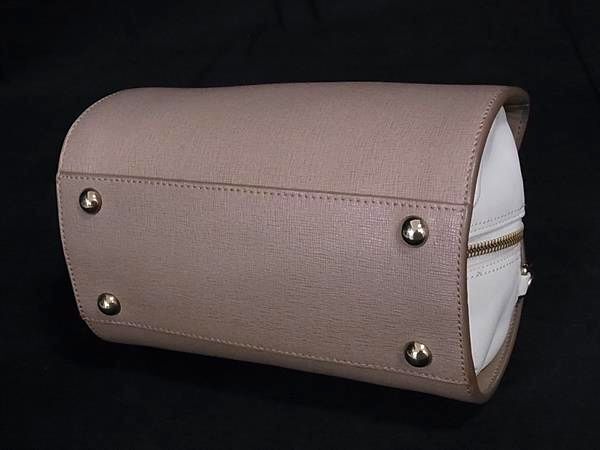 FURLA フルラ ハンドバッグ ヴィーナス ベージュ アイボリー レザー レディース 2WAY 美品