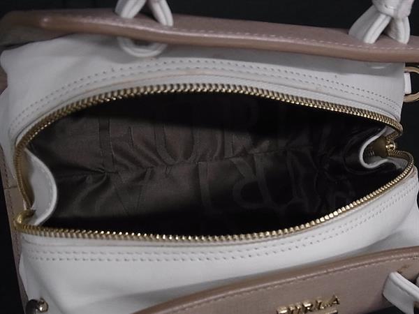 FURLA フルラ ハンドバッグ ヴィーナス ベージュ アイボリー レザー レディース 2WAY 美品