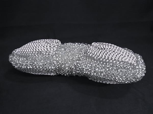 ANTEPRIMA アンテプリマ ショルダーバッグ ワイヤーバッグ シルバー PVCワイヤー レディース リボン チェーン