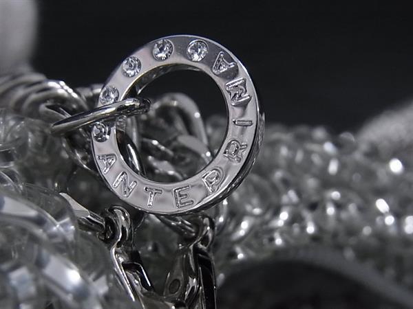 ANTEPRIMA アンテプリマ ショルダーバッグ ワイヤーバッグ シルバー PVCワイヤー レディース リボン チェーン