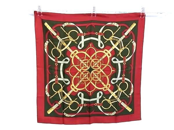 HERMES エルメス スカーフ カレ90 Eperon d'or エプロンドール マルチカラー シルク100% レディース 大判