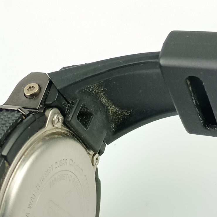 CASIO カシオ 時計 GSHOCK GM110B1AJF ブラック ブルー SS/ラバー メンズ デジアナ 美品