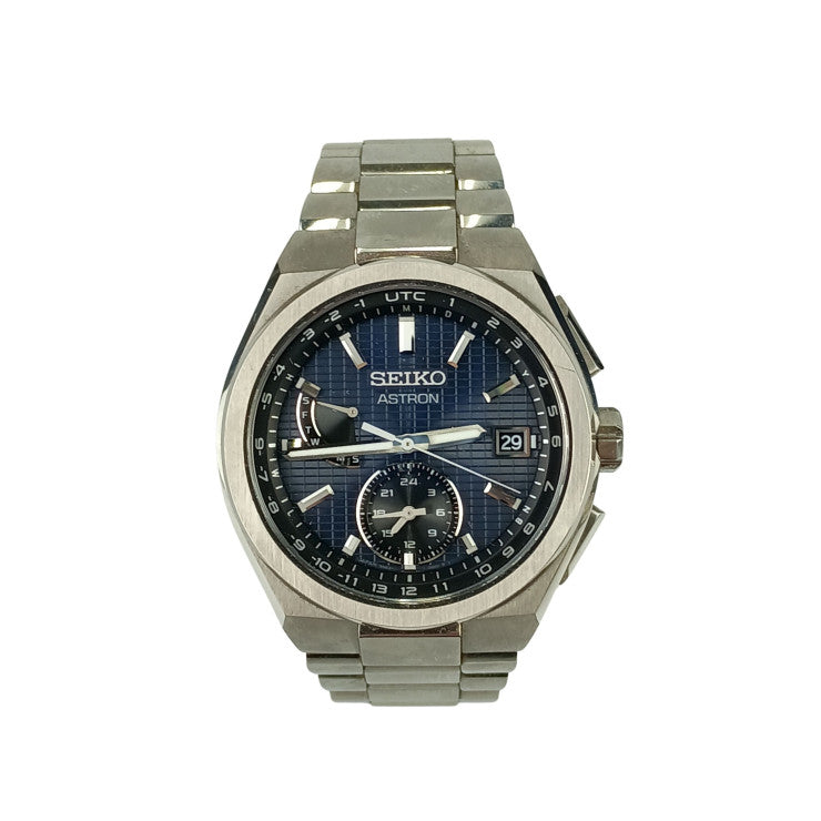 SEIKO セイコー 時計 アストロンネクスターシリーズ 8B630BH0/SBXY065 ブルー文字盤 チタン メンズ アナログ 美品