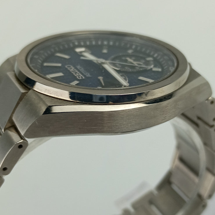 SEIKO セイコー 時計 アストロンネクスターシリーズ 8B630BH0/SBXY065 ブルー文字盤 チタン メンズ アナログ 美品