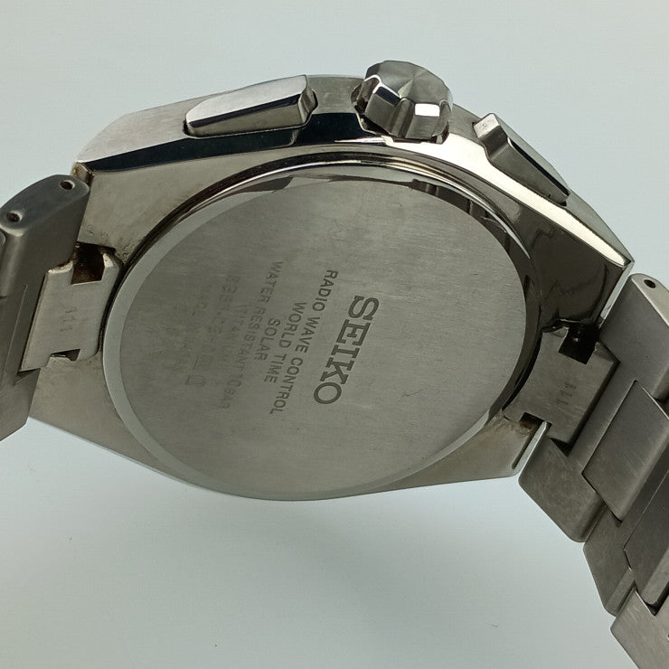 SEIKO セイコー 時計 アストロンネクスターシリーズ 8B630BH0/SBXY065 ブルー文字盤 チタン メンズ アナログ 美品