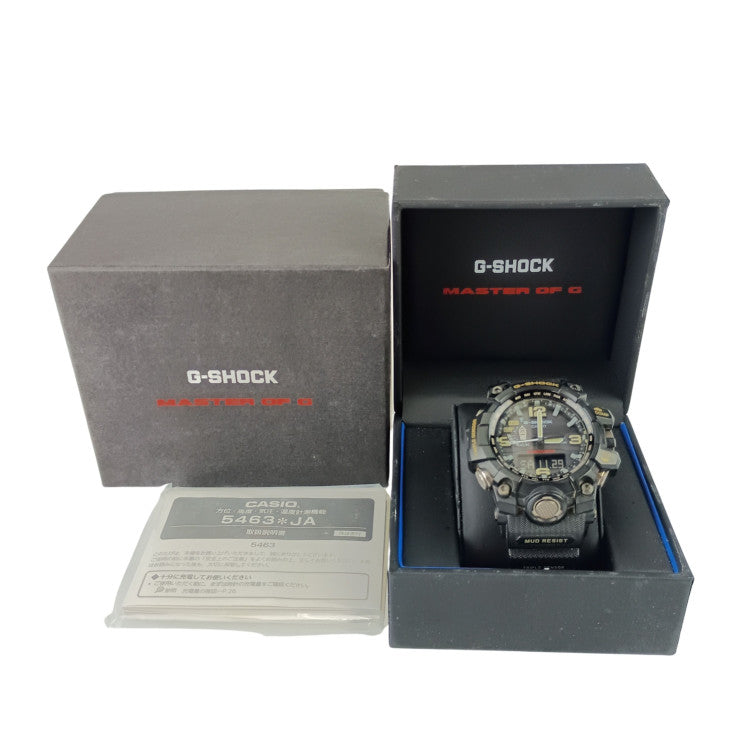 CASIO カシオ 時計 GSHOCK MASTER OF G LAND MUDMASTER マッドマスター GWG10001AJF ブラック文字盤 樹脂 ステンレススチール メンズ デジアナ