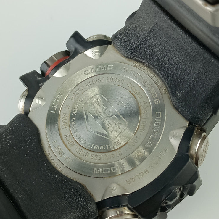 CASIO カシオ 時計 GSHOCK MASTER OF G LAND MUDMASTER マッドマスター GWG10001AJF ブラック文字盤 樹脂 ステンレススチール メンズ デジアナ