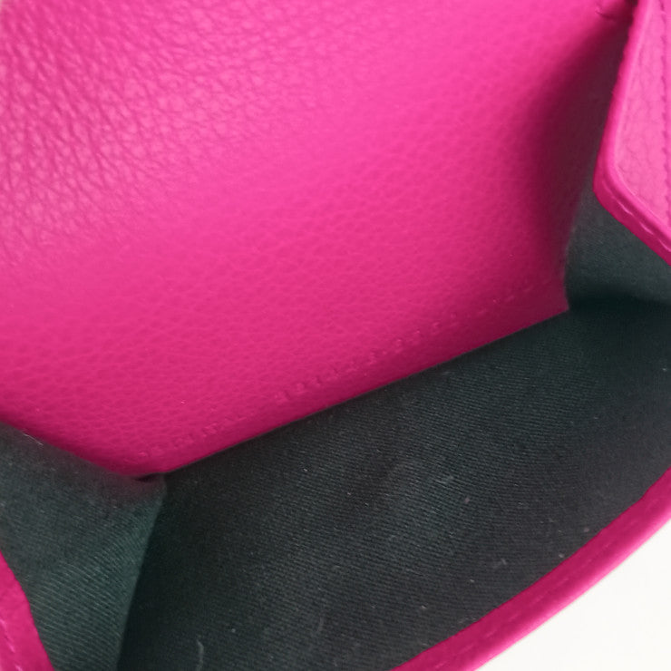 BALENCIAGA バレンシアガ 財布 ペーパーミニウォレット 391446 DLQON 5550 ピンク スムースカーフスキン レディース 三つ折り 財布 新品未使用展示品