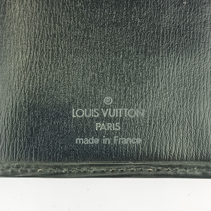 LOUIS VUITTON ルイ ヴィトン 長財布 ポルトカルトクレディ円 M63212(旧型) ブラック エピレザー メンズ 二つ折り 札入れ